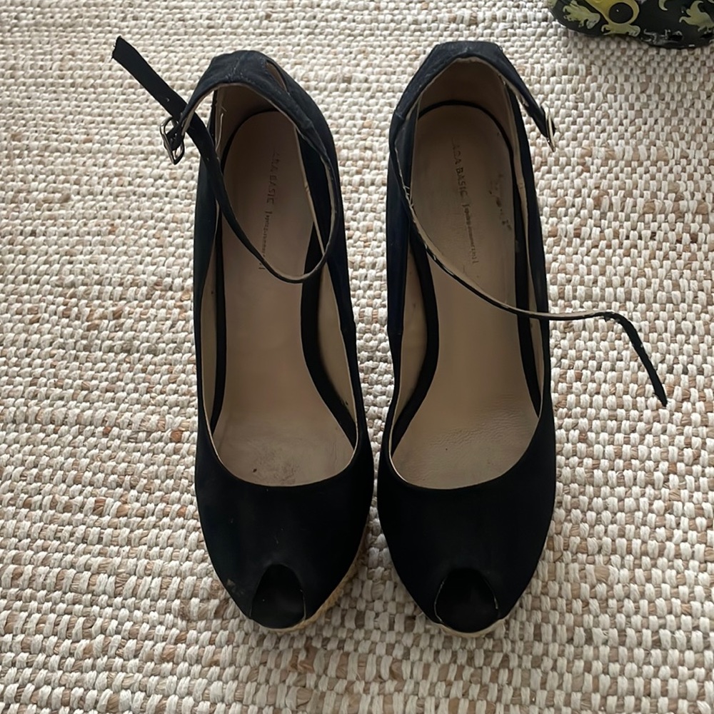 Zara Ankle Wrap Wedges